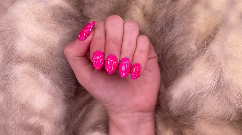 Sally Hansen nail polish in the shade Peppermint to Be