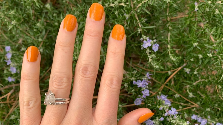 Pluto orange nail polish