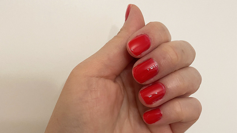 Red nail polish