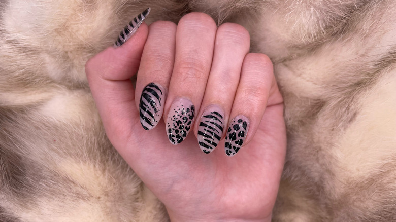 Animal print nail art using Ardell Nail Play Pen