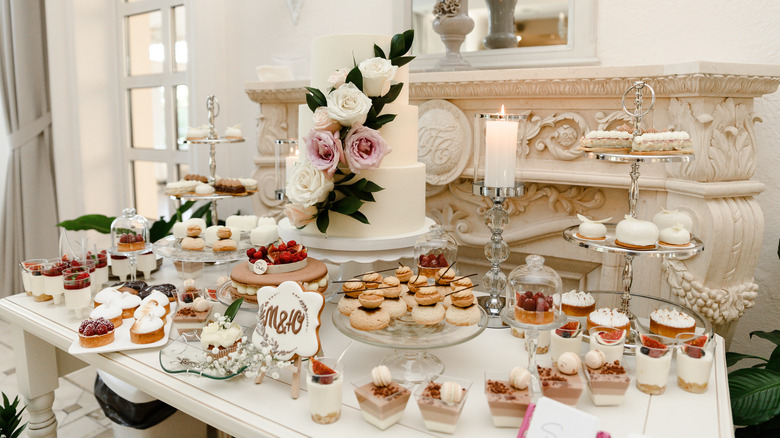 Wedding dessert table