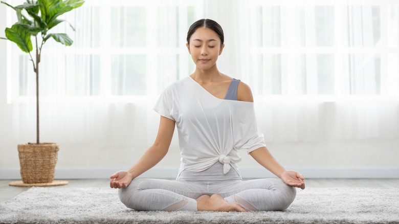 Woman meditating 