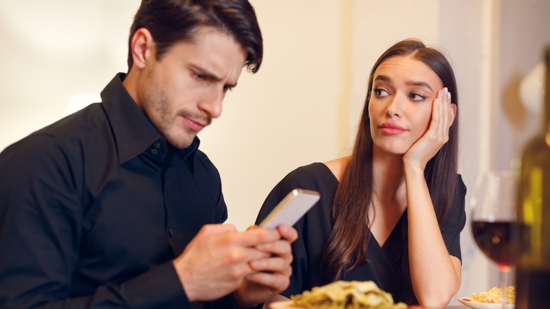 People on a bad date