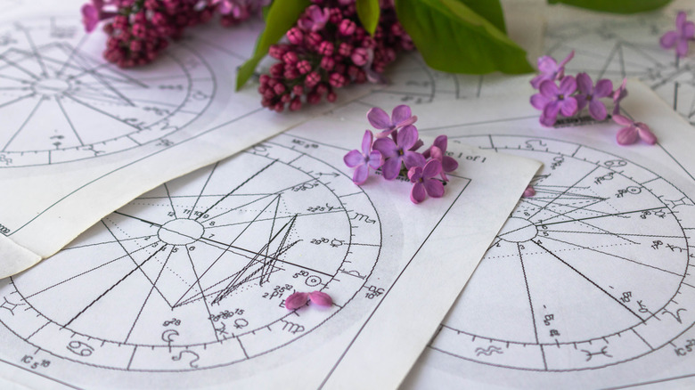 woman on birth chart app