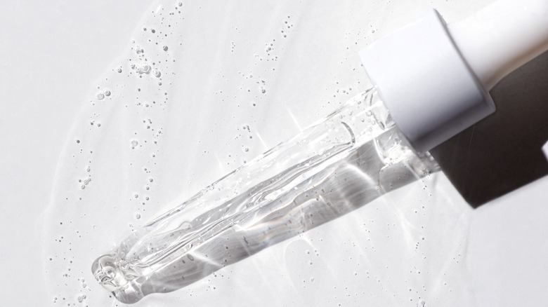 close up pipette of aha product