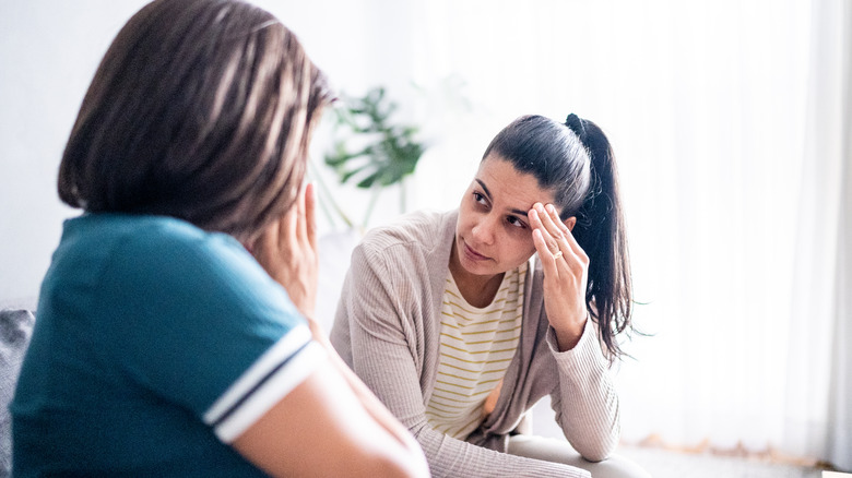 couple having serious discussion