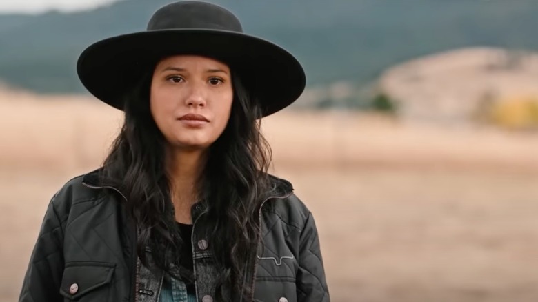 Actor Tanaya Beatty plays Avery on the set of 