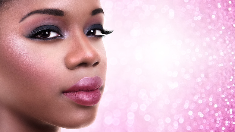 person with natural makeup look