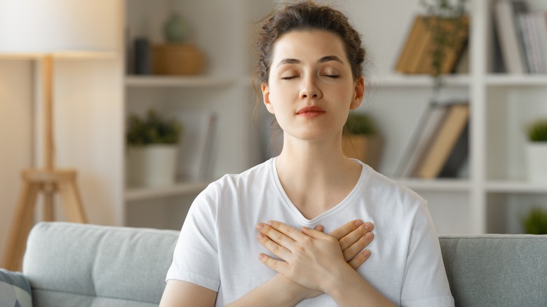 woman experiencing relief