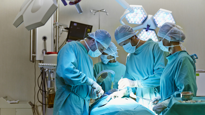 Surgeons performing procedure