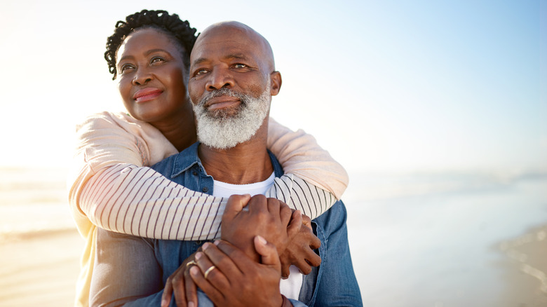 mature couple smiling