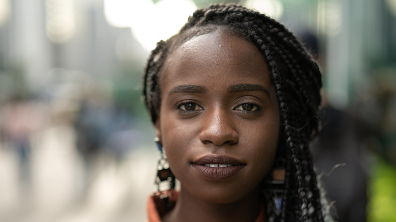 woman with brown eyes