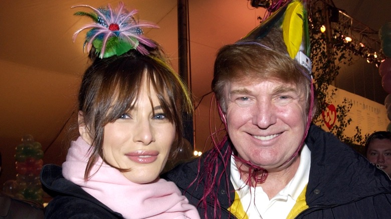 Melania Knauss and Donald Trump, 2002