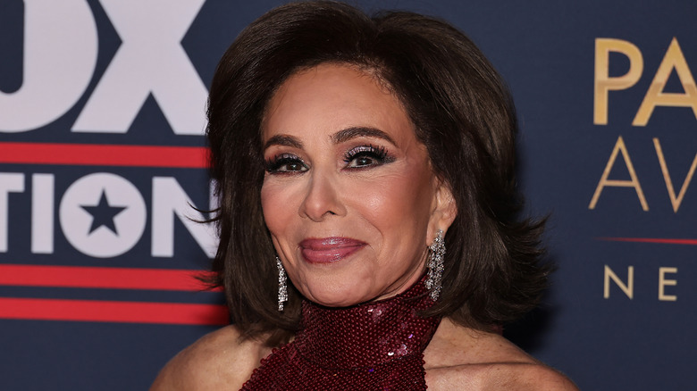 Fox News host Jeanine Pirro wearing heavy makeup