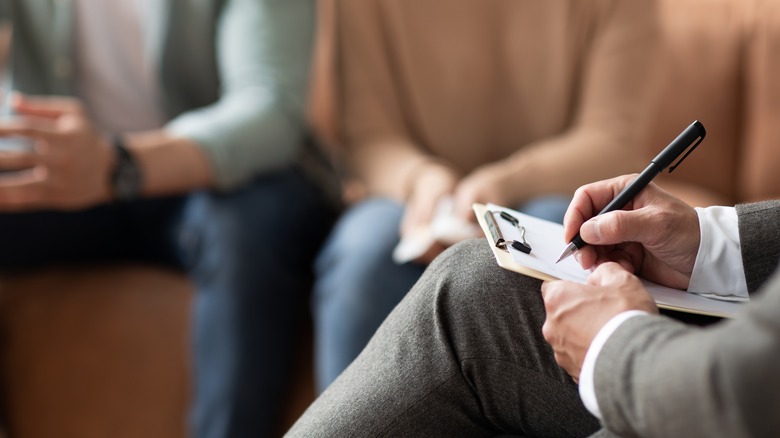 couple with therapist