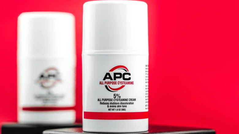 cysteamine cream bottle