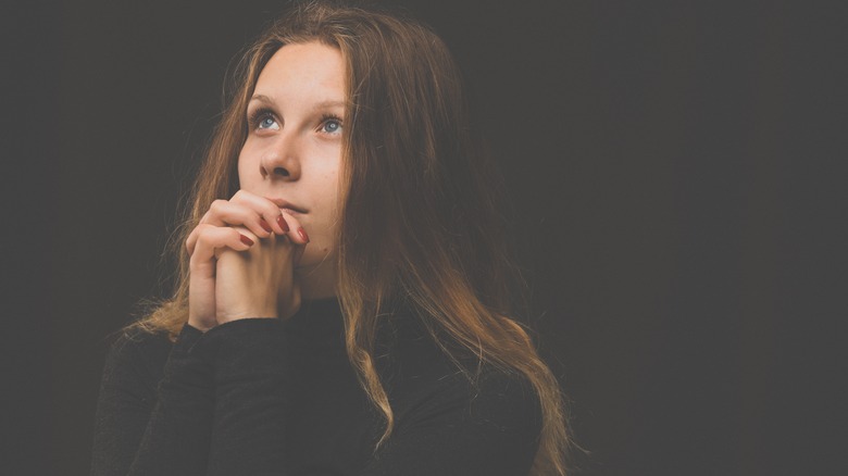 Girl praying