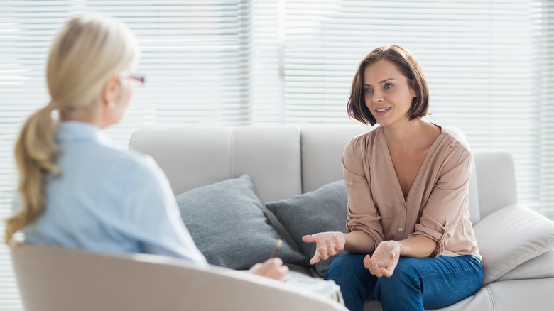 Two people in therapy 