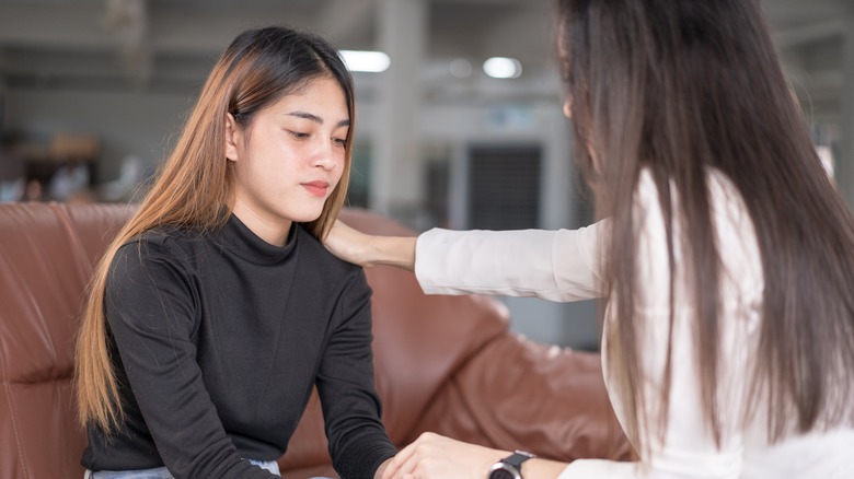 Two people in therapy 