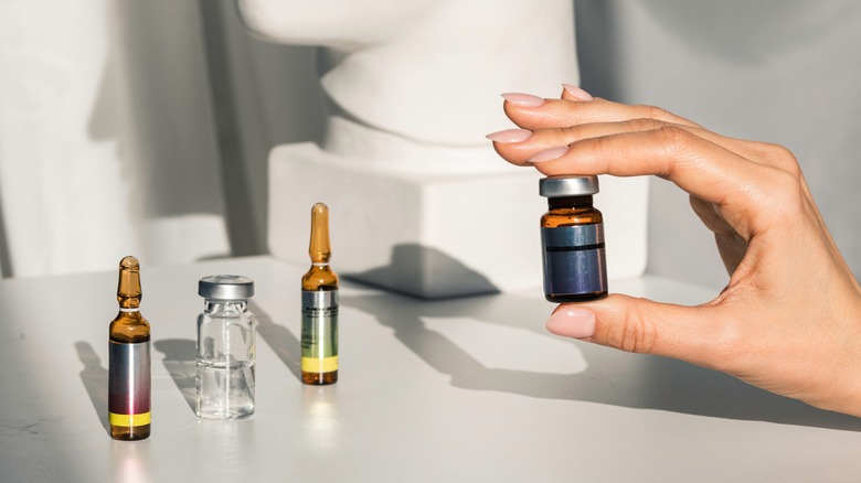 bottles of Botox injection