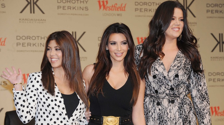 Kardashian sisters in 2012