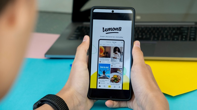 using the Lemon8 app