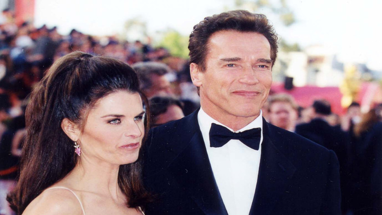 Maria Shriver and Arnold Schwarzenegger at an event