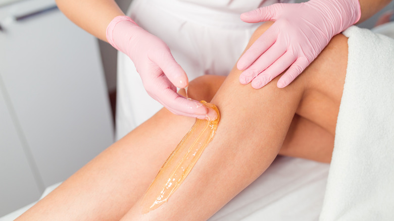 sugaring hair removal process