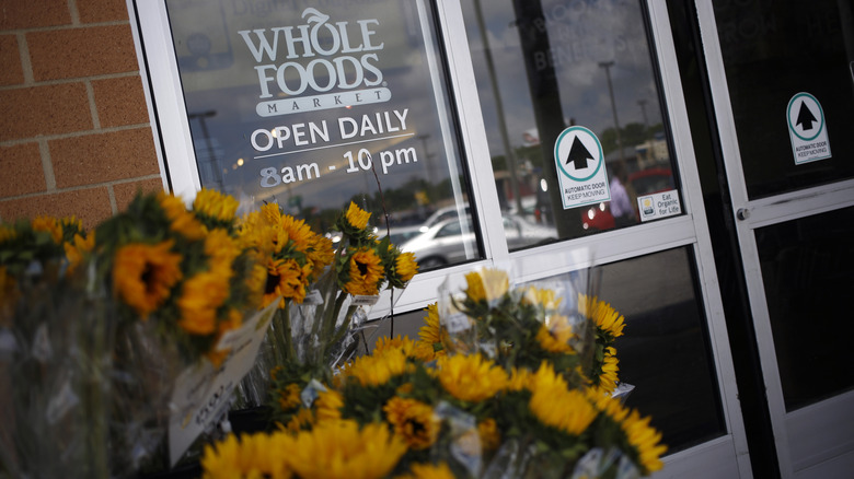 Whole Foods sunflower display