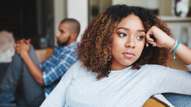 upset partners not speaking