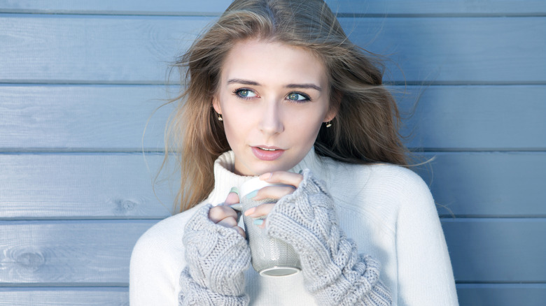 woman with the scandi hairline