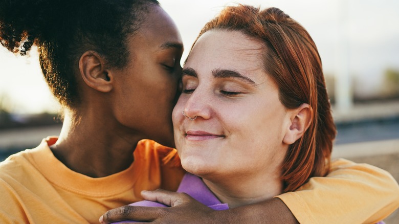 couple embracing each other
