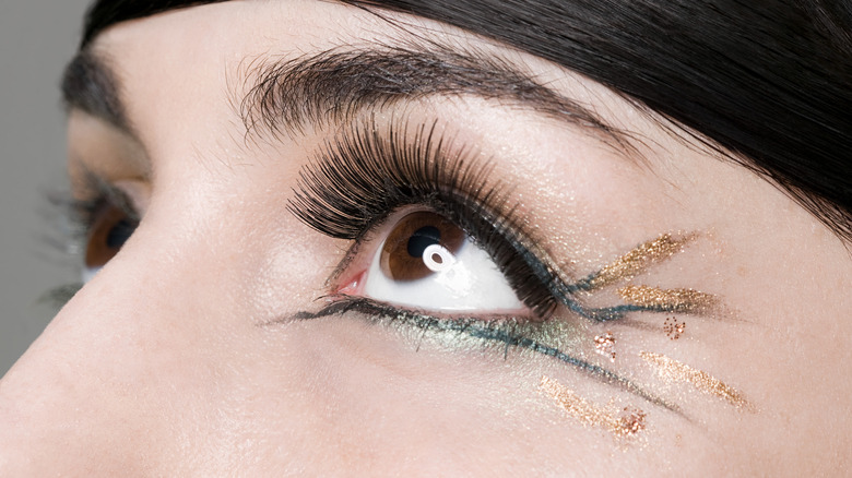 Bold eye makeup look