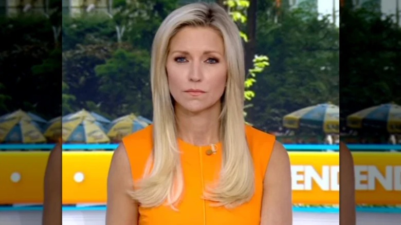 Ainsley Earhardt wearing dull, heavy, and unstyled extensions.