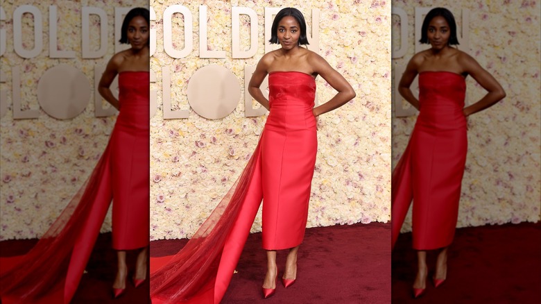 Ayo Edebiri at the 81st Golden Globes