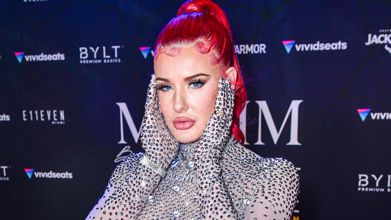 Justina Valentine at Maxim Super Bowl party