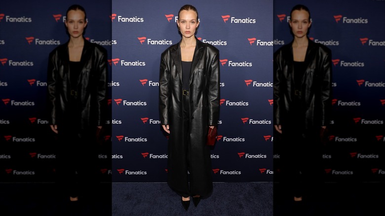 Josephine Skriver at Michael Rubin's Fanatics Super Bowl party