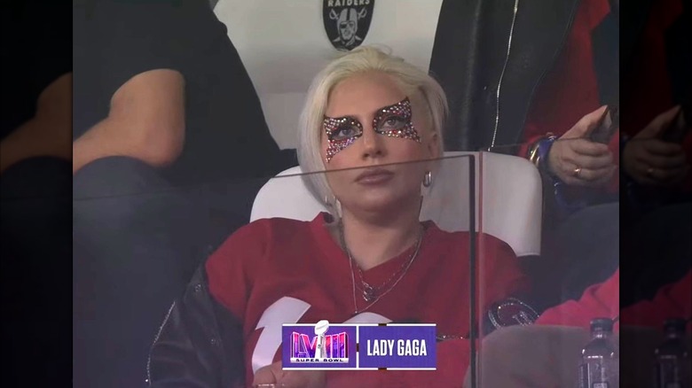 Lady Gaga at the 2024 Super Bowl