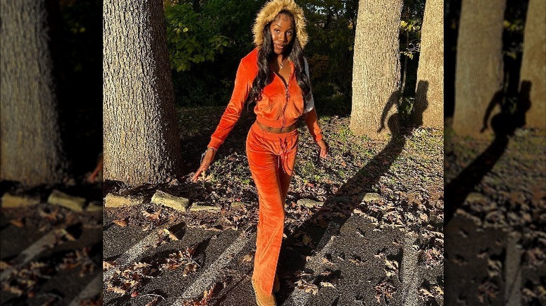 Y2K velvet tracksuit