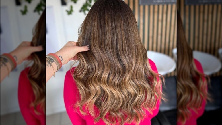 woman's hair after appointment