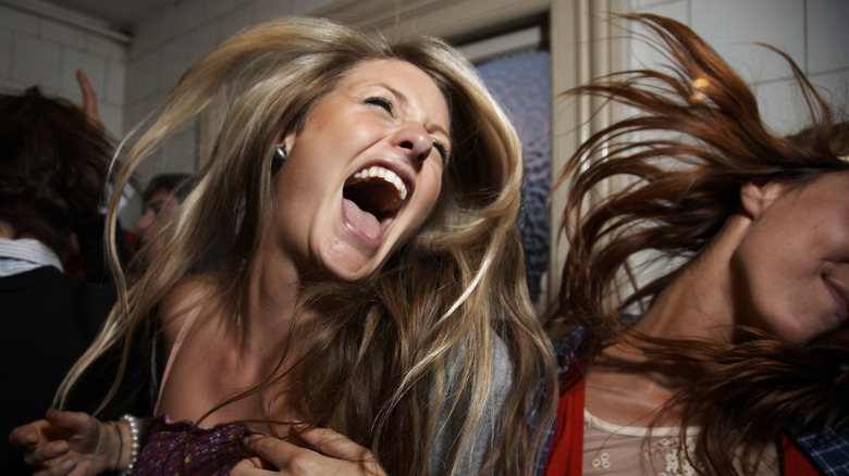 Women partying