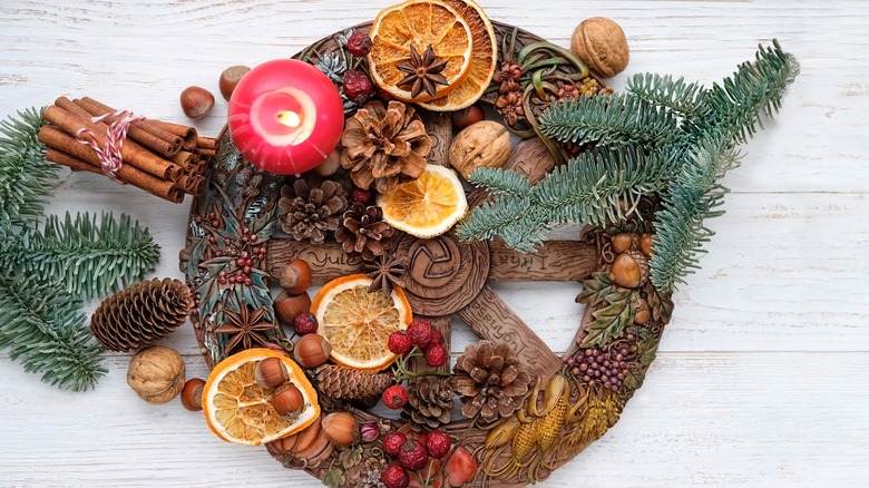 Winter solstice altar