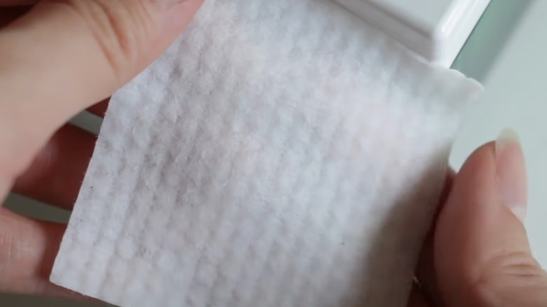 Closeup of Korean toner pad