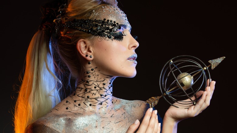 Woman in Sagittarius makeup 