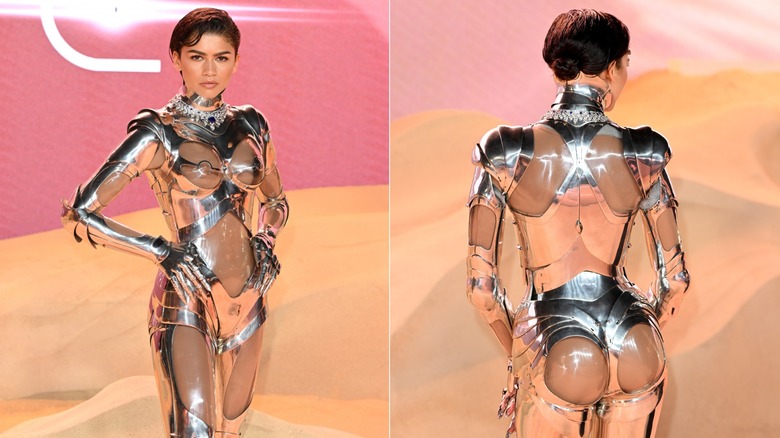 Zendaya in Thierry Mugler-inspired look