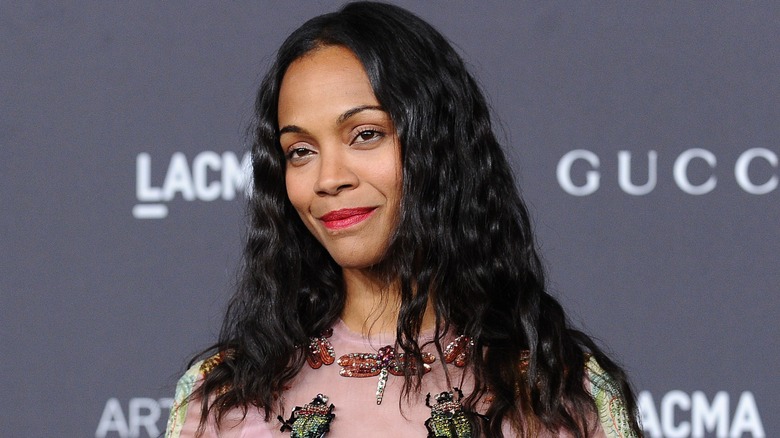 Zoe Saldaña at the 2016 LACMA Art + Film Gala.