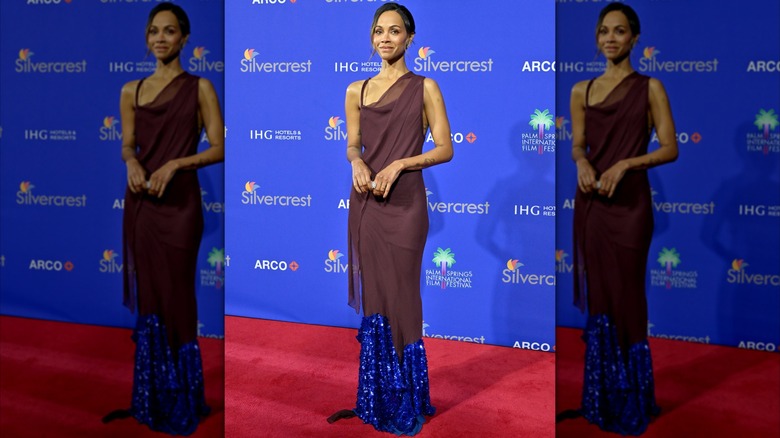 Zoe Saldaña at the 2025 Palm Springs International Film Festival.