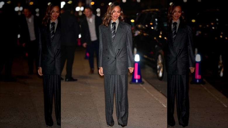 Zoe Saldaña in New York City.