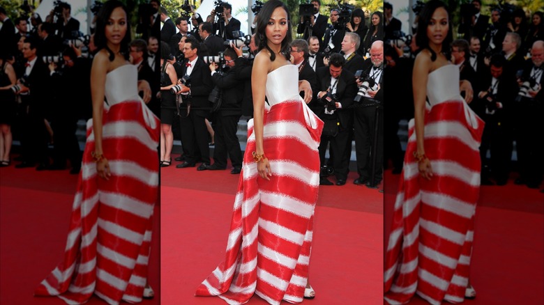 Zoe Saldaña at the 2011 Cannes Film Festival.