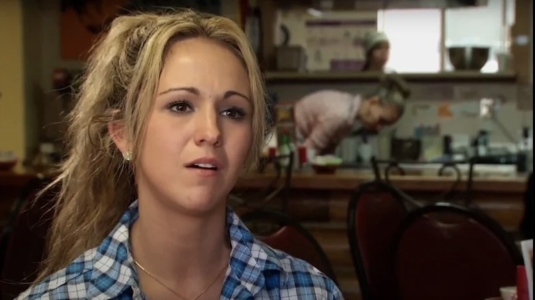 A younger Lauren Boebert with blond hair